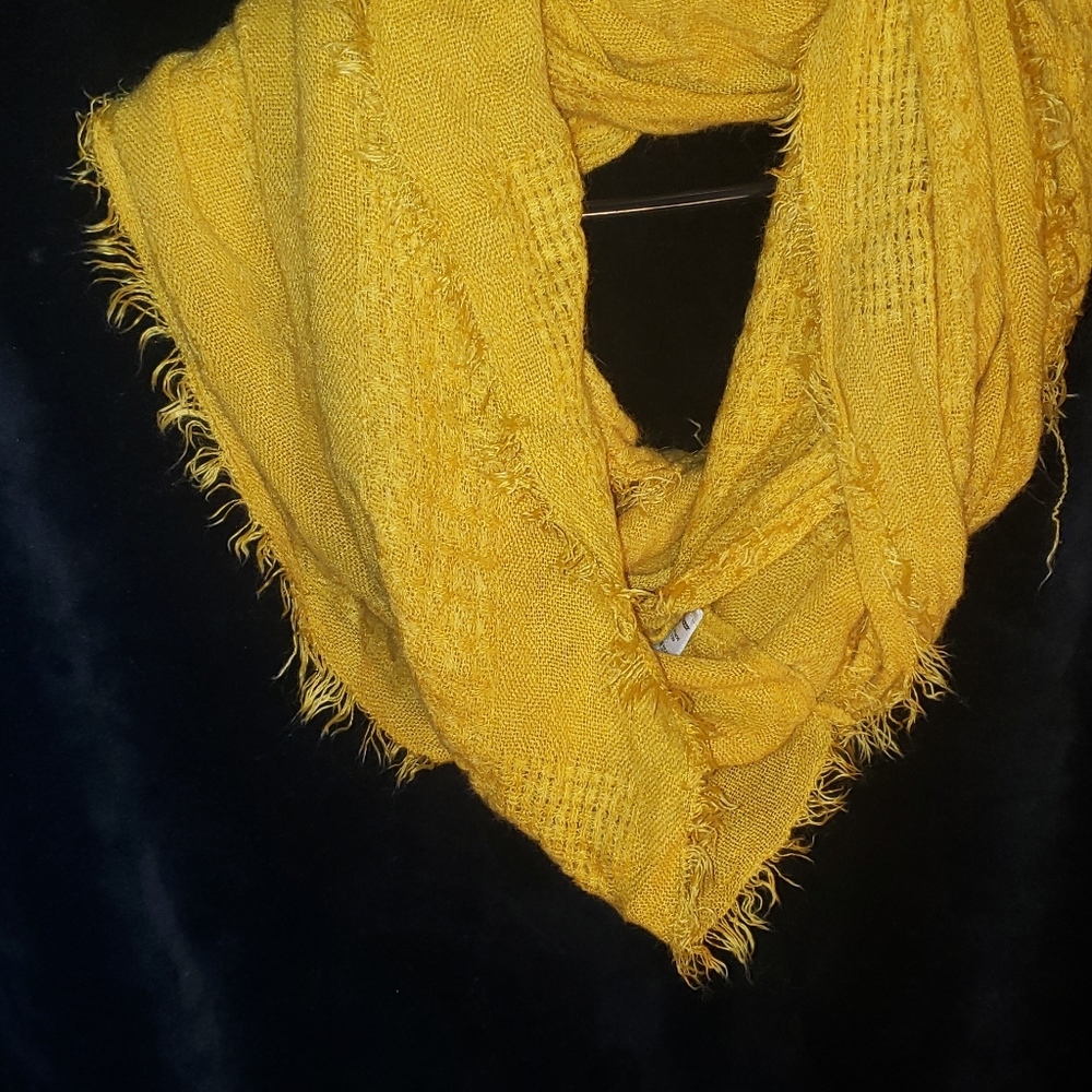 Yellow Woven Scarf